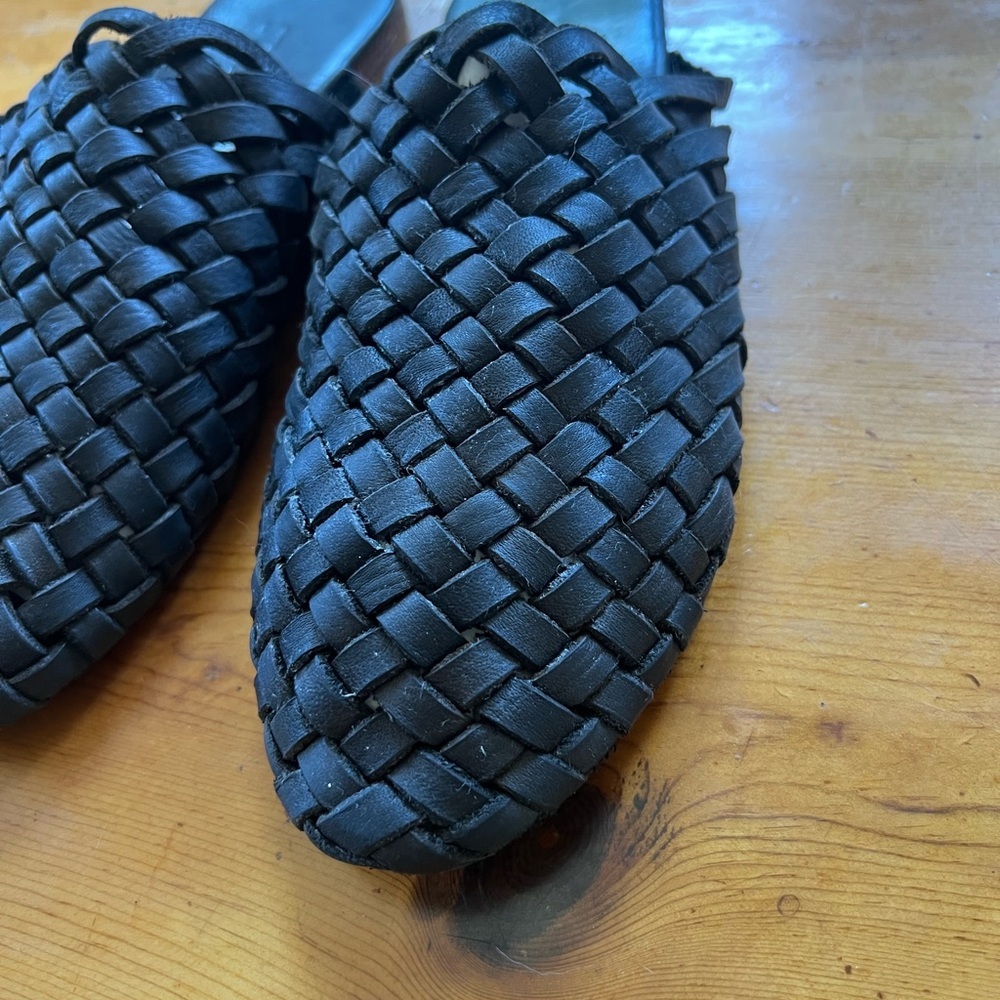St. Agni Bunto Woven Loafer Mule Slides - Picture 4 of 8